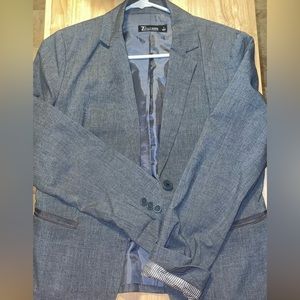 New York & Company Grey Suit Jacket Size 8 Women’s